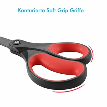 jarvistar-titan-antihaft-papier-schere-ultra-scharfe-universal-scheren-set-fuer-haushalts-buero-stoffschere-rostfreie-stahl-klinge-weichem-griff-21cm-2-stueck-rot-schwarz-5