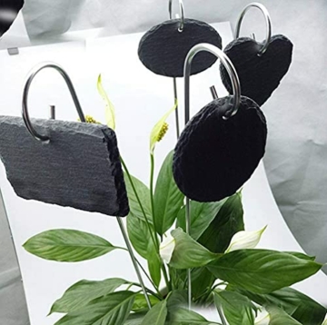 25 Etichette Per Piante In Metallo Da Giardino - Zinco Resistente Alle Intemperie - Altezza 25,4 Cm - Ideali Per Orto E Vasi