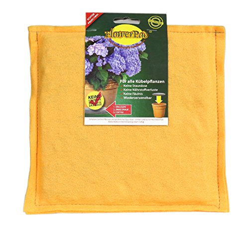 FlowerPad Original eckig, Drainage für Pflanzkübel + Übertöpfe, 20 x 20