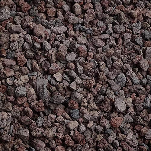 Lava Mulch Rot – Körnung 8-16 Mm, 1000 Liter Im Big Bag, Dauerhafte Mulchschicht Für Beete