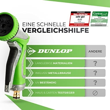 dunlop-gartenschlauch-flexibel-dehnbarer-testsieger-verschleissfreie-messinganschluesse-und-metallbrause-i-dehnbarer-gartenschlauch-3-4-zoll-anschluss-flexibler-wasserschlauch-flexi-30-0-6