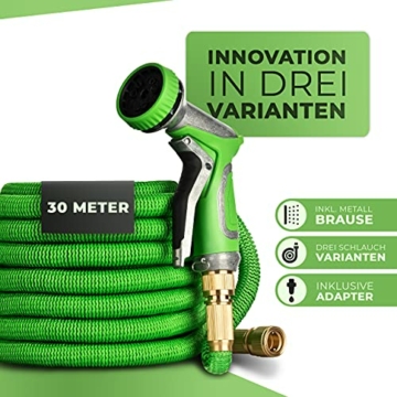 dunlop-gartenschlauch-flexibel-dehnbarer-testsieger-verschleissfreie-messinganschluesse-und-metallbrause-i-dehnbarer-gartenschlauch-3-4-zoll-anschluss-flexibler-wasserschlauch-flexi-30-0-7